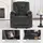 MCombo Relaxsessel 7008 Stoff 90 x 105 x 94 cm Grau mit Liegefunktion und Massage