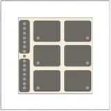 Issendorff Glas-Tastenfeld LCN - GT8W