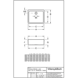 Villeroy & Boch O.novo Spülbecken 59,5 x 50 cm (63220001)