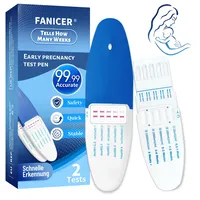 2 Stück Schwangerschaftstest, Schwangerschaftstest mit Wochenbestimmung, HCG Test, Schnell & Zuverlässig, Extra breiter Griff, Pregnancy Test zur schnellen Erkennung zu Hause