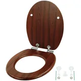 Relaxdays Toilettensitz mit Absenkautomatik Braun