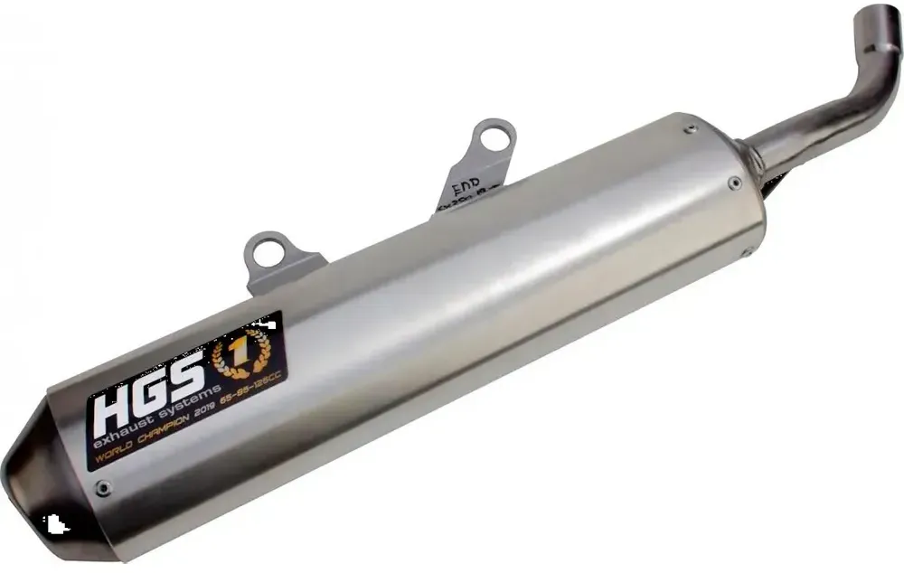 Hgs Ssg Mx Kawasaki Kx 85 17/14 02-06/kx 85i 17/14 07-25/kx 85 Ii 19/16 07-25 Nicht Homologierter Schalldämpfer - Grey - Not Homologated