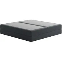 home collective Boxspringbett 200 x 200 cm H2 Anthrazit
