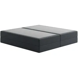 home collective Boxspringbett 200 x 200 cm H2 Anthrazit