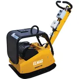 Elmag - Rüttelplatte reversierbar, RPE30-50 mit 400 Volt Elektromotor 4kW, 30 kN Zentrifugalkraft, mit Schutzrahmen aus Stahl