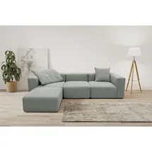 Raum.Id Ecksofa Gerrid L-Form« Cord-Bezug, Modulsofa, bestehend aus Eck- und Mittelelement + Hocker