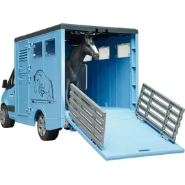 Bruder 02674 Matchbox Sprinter Tiertransporter mit 1 Pferd