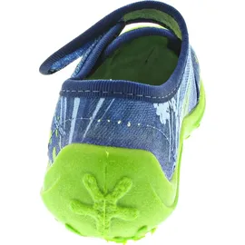Fischer Markenschuh Klett-Hausschuh Blau 27