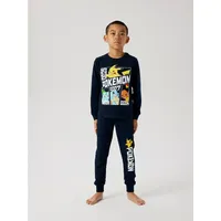 Name It Hausanzug NKMDAMIEN POKEMON LS NIGHTSET NOOS SKY (Set, 2 tlg) mit tollen Pokémon Motiven blau 98 EU