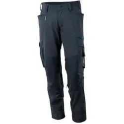 Mascot Hose mit Knietaschen, Stretchstoff Hose Größe 90C56, schwarzblau