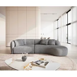 DeLife Sofa Mairi 330x160 cm Mikrofaser Grau - Grau