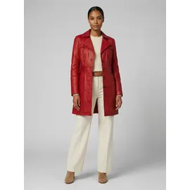 Ricano Lucy, Damen, Ledermantel (Slim Fit) – echtes Lamm Leder – Einreiher rot, L, - L