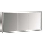 Emco prime Unterputz-Lichtspiegelschrank 949706297 1400x730mm, 3-türig, aluminium/spiegel