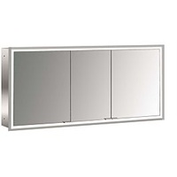 Emco prime Unterputz-Lichtspiegelschrank 949706297 1400x730mm, 3-türig, aluminium/spiegel