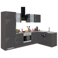 wiho Küchen Winkelküche »Cali«, ohne E-Geräte, Stellbreite 280 x 170 cm grau