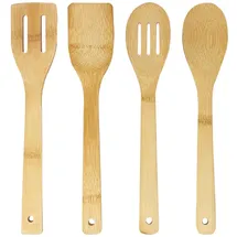 Joeji's Kitchen Kochlöffel aus Bambus 4 Stück Braun