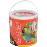 IDENA Holzbausteine im Eimer (40030)