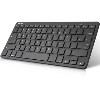 ProCase Universal Wireless US-English Keyboard (QUERTY-US Layout) for MacBook, Tablets, PC, Laptop, Smartphone, iMac, iPad, for Android Windows IOS Device,Mini Slim and Portable -Black