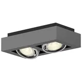 ARCCHIO Ronka 34 cm, 2-flammig, Grau