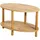 [en.casa] Couchtisch Højreby oval Beine aus Buchenholz 70 x 44 x 43 cm Holzoptik