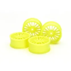 1:10 Felgen (4) 18-Sp. Gelb 24mm