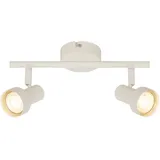 Briloner Deckenlampe 2-flammig schwenkbar 27,5 cm Altweiß
