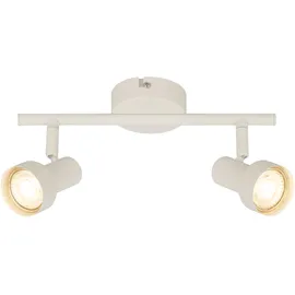 Briloner Deckenlampe 2-flammig schwenkbar 27,5 cm Altweiß