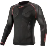 Alpinestars Ride Tech V2 Summer Langarm-baselayer - Black / Red - M-L