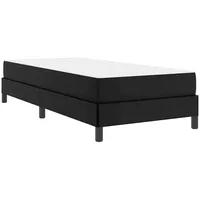 VidaXL Bettrahmen mit Matratze Schwarz 100 x 200 cm