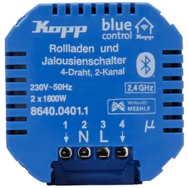 Kopp Blue-control Schaltaktor Rollladen 2-Kanal 4-Draht