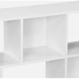 sweeek Bücherregal 3 Regale 12 Fächer Weiß