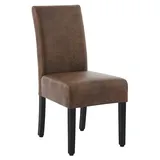 2er-Set LEO BIG | Bistrostuhl | Braun | Leder