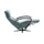 Hukla Relaxsessel Pierre Leder 75 x 117 x 87 cm Blau elektrisch