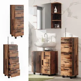 Vicco Midischrank Ilias 30 x 95 cm mit 5 Schubladen