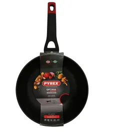 Pyrex Wok aus geschmiedetem aluminium 28cm optima -