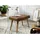 Wohnling Hocker WL6.012 Leder 67 x 47 x 39 cm Braun
