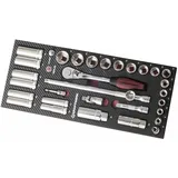 Kraftwerk EVA3 Steckschlüsselsatz 32-tlg. 3/8 Zoll