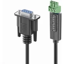 PURETOOLS - RS232 Kabel - 9 pin D-Typ/3 pin Phoenix DIP Switch pin 1,5m