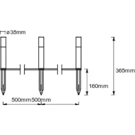 LEDVANCE SMART+ GARDEN Pole 3 Pole extension - 4058075478251