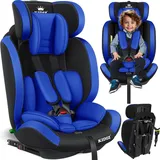 Kidiz KIDIZ® Autokindersitz Premium Kinderautositz Gruppe 1+2+3, 9-36 kg 5-Punkt-Sicherheitsgurt, Autositz, Kindersitz, Einstellbare Kopfstütze, Mitwachsende Sitzerhöhung 1-12 Jahre, Stabil und Sicher