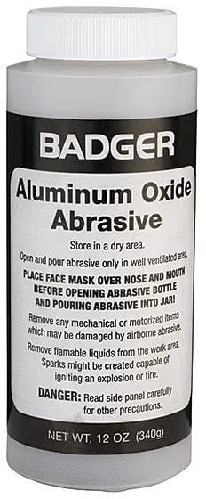 Airbrushpistole, Strahlmittel | Aluminium Oxid zum Sandstrahlen, Badger
