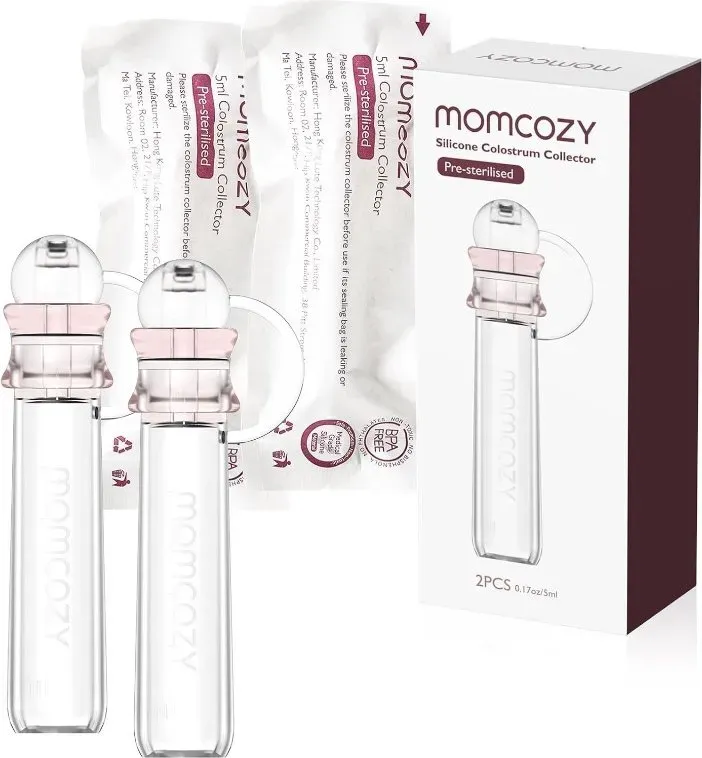 Momcozy wiederverwendbarer Kolostrum-Aufbewahrungsbecher zum Füttern von Babys, tragbar, multifunktional, BPA-frei, 5 ml, 2 Stück