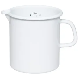 RIESS Riess, Küchenmaß Ø14cm 2L WEISS, Emaille,