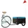vidaXL Fahrradanhänger schwarz/blau 30 kg 2023