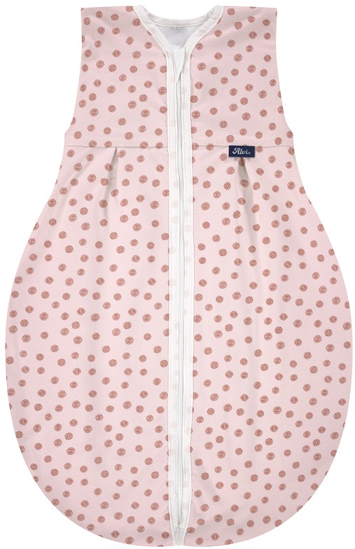 Kugelschlafsack Molton – Curly Dots In Rosa