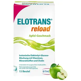 Elotrans reload Elektrolyt-Pulver mit Vitaminen Apfel 15 St.
