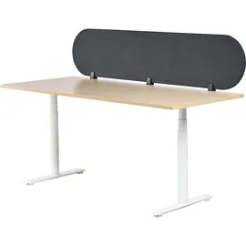 Beliani Schreibtischtrennwand 180 x 40 cm