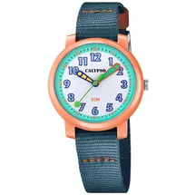 Calypso 32 mm Textilgehäuse Blau Textilband Blau