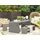 Beliani Gartentisch Grau Stein, Freiform, 108x78x90 cm