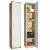 home collective Regal mit 5 Ebenen 39 x 0 x 0 cm Beige/Weiß